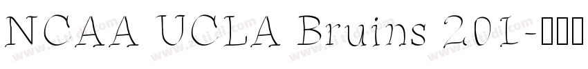 NCAA UCLA Bruins 201字体转换